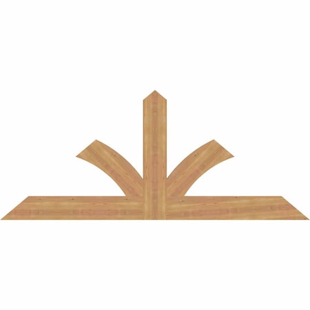 Ekena Millwork Richland Timber Gable Bracket, Western Red Cedar, 72"W x 30"H x 1 1/2"D x 5 1/2"F, 10/12 Pitch GBW072X30X0206RIC00SWR